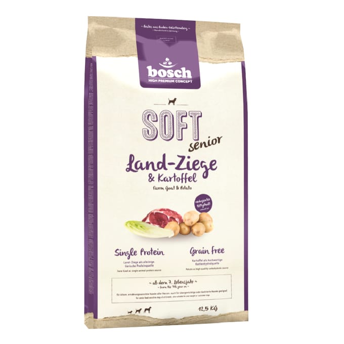 bosch Soft Senior Geit & Aardappel Hondenvoer - 12,5 kg