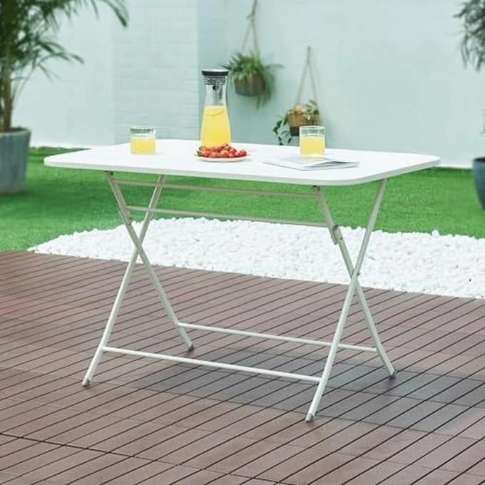 Inklapbare rechthoekige tuintafel 71x110 cm - Buitentafel voor elke gelegenheid