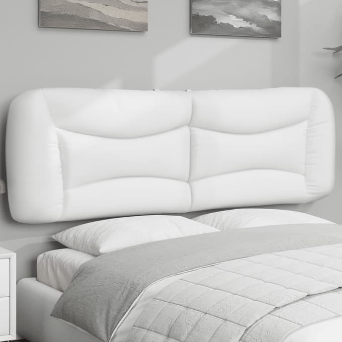 vidaXL Hoofdbordkussen "Hvar" 152 cm kunstleer wit
