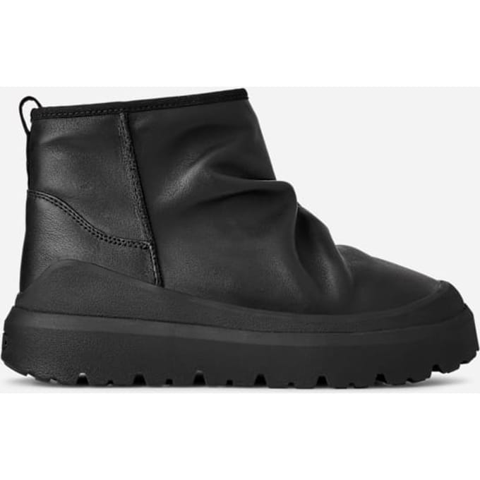 UGG® Heritage Utility Mini Noir for Men in Black, Size 7, Leather/Polyester/Wool