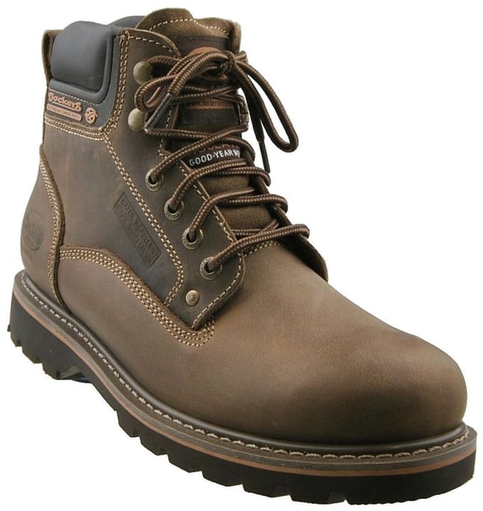 Dockers by Gerli heren leren veterschoenen 23DA004-400460 laarzen bruin