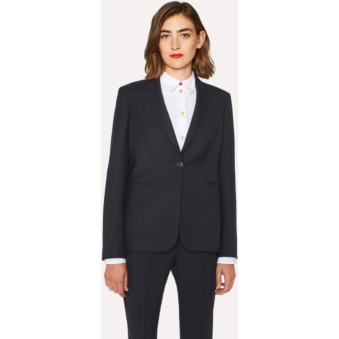 Paul Smith Womens Jacket Very Dark Navy Größe: 42 | Blazer Outlet | Damen | Blau