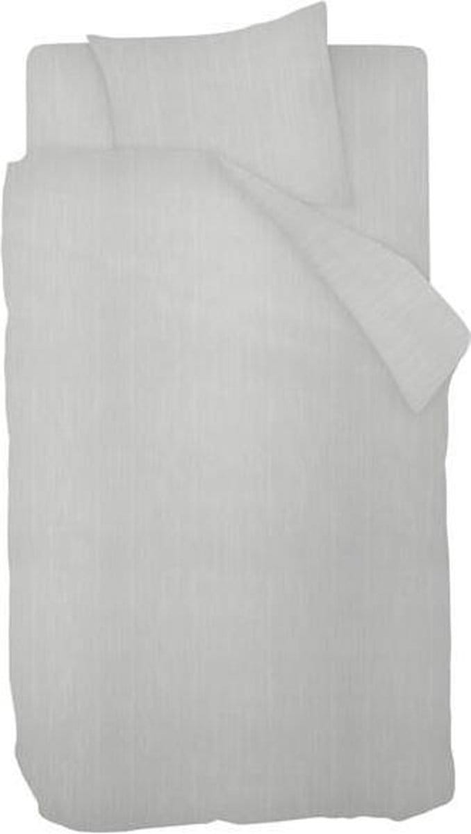 Snoozing Brigitte - Dekbedovertrek - Eenpersoons - 140x200/220 cm + 1 kussensloop 60x70 cm - Light grey