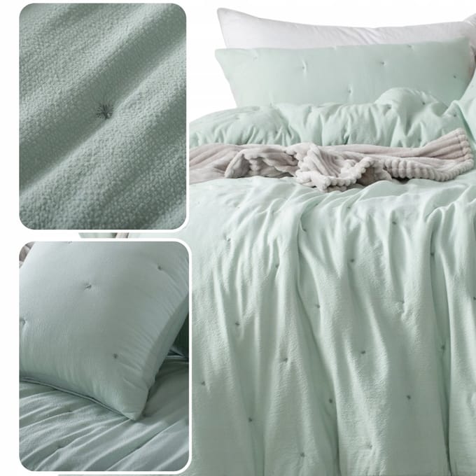 Decoratieve kussensloop Dotta 45x45 cm, groen, met rits