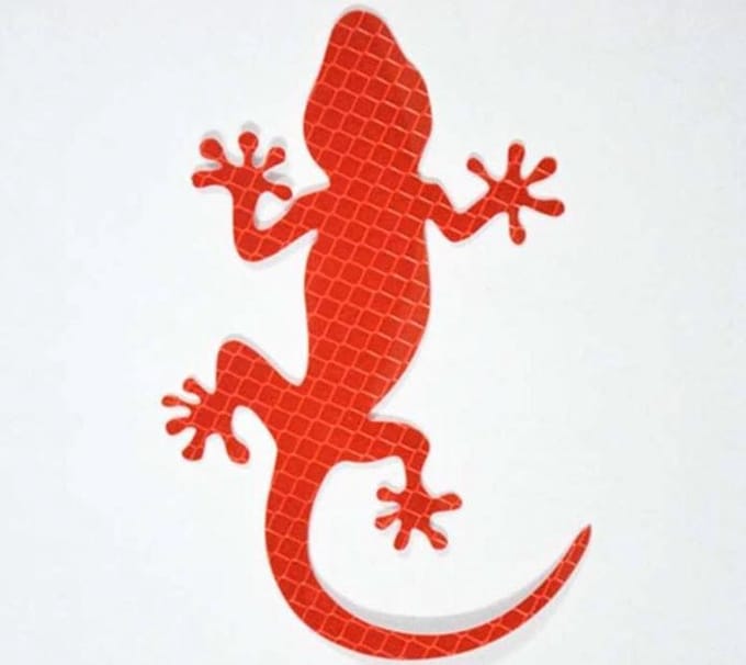 Auto Reflecterende Sticker , Waarschuwing Tape, Reflecterende Strips, Veiligheid Mark, krokodil - rood
