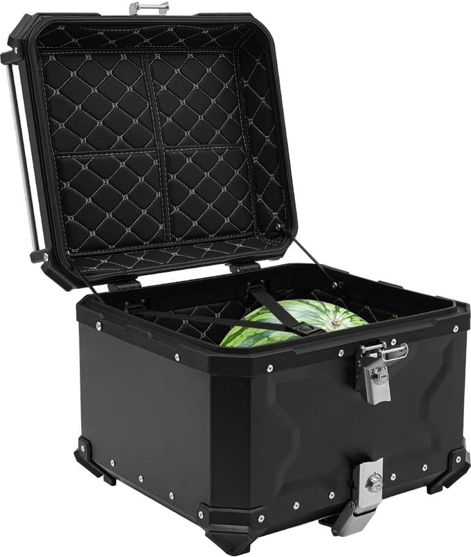 Elzusha - Aluminium Motor Topkoffer met 55 Liter Capaciteit