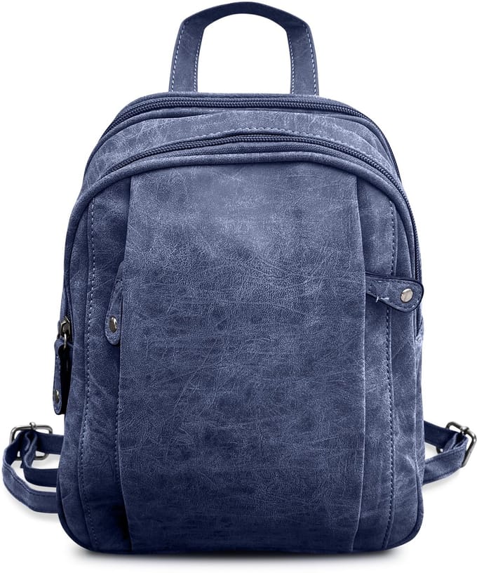 THL Design - Dames Rugzak - Kleine Rugtas - Donkerblauw