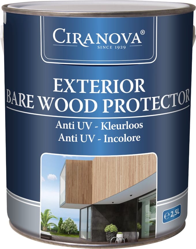 Ciranova Exterior Bare Wood Protector - 2,5 liter - Kleurloos - Houtbeschermer