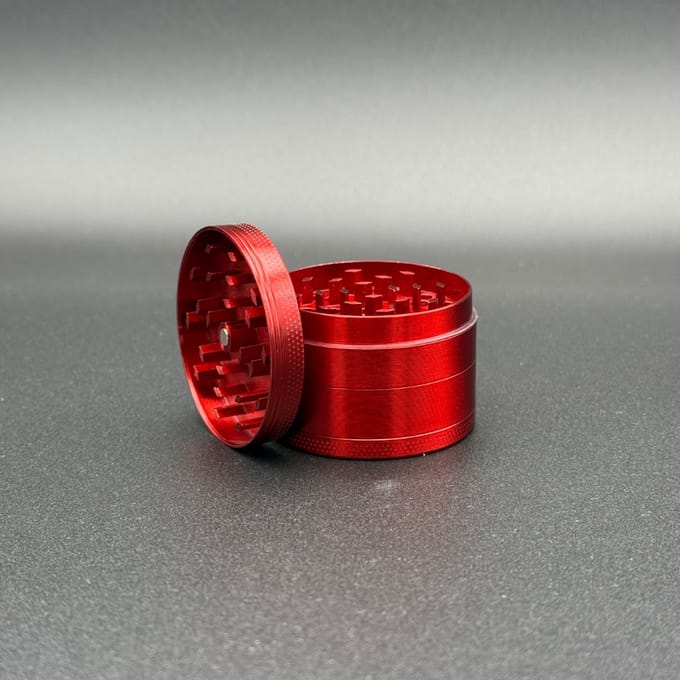 50mm Precisie Kruidenmolen - zinklegering - Grinder - Rod