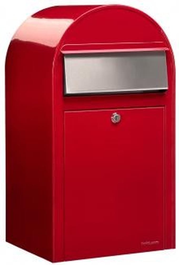 Bobi Grande Helder Rood / RVS Klep