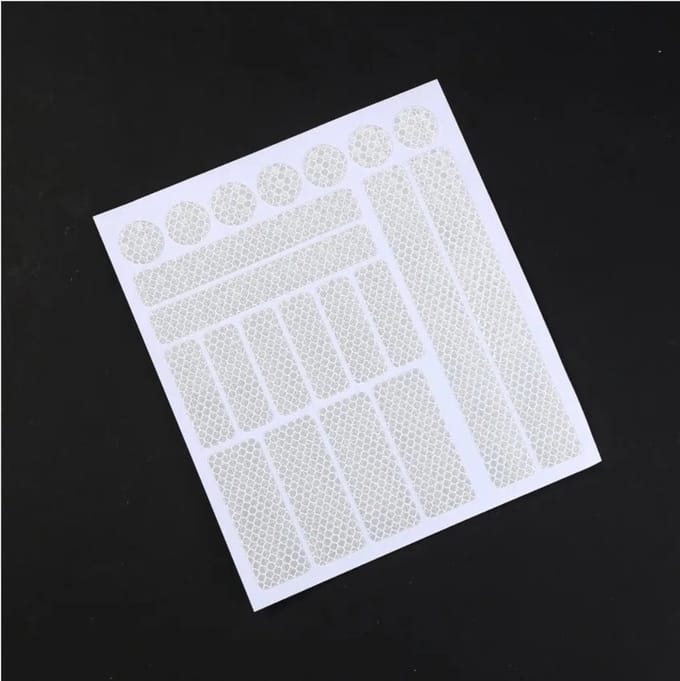 Reflecterende stickers - 21 stuks - WIT