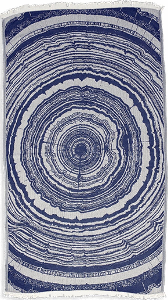 Kayori - Nobu - Hamamdoek - 100x180 - Bamboe - Navy