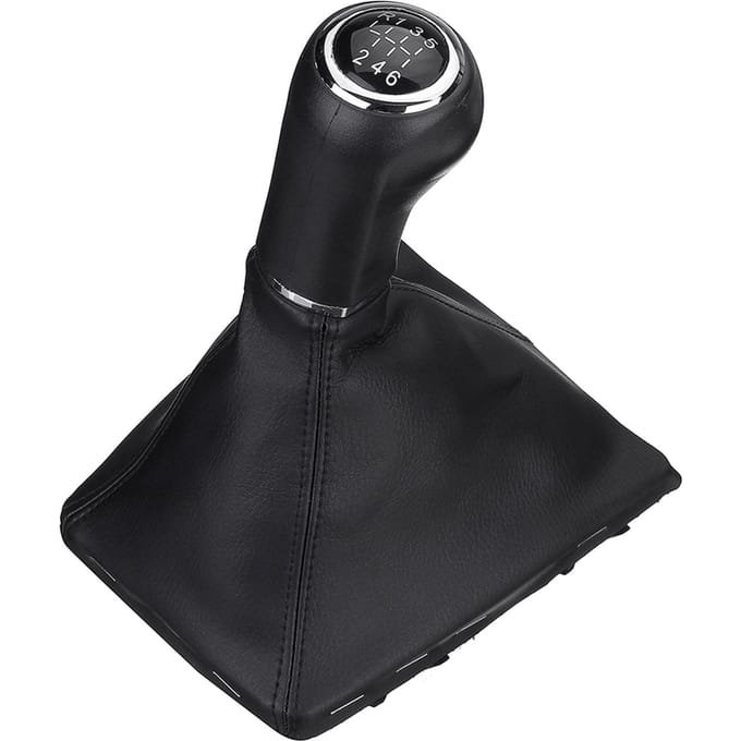 Soufflet de levier de vitesse à 6 vitesses noir