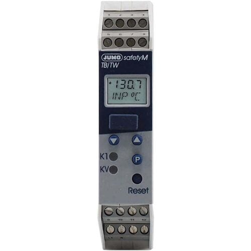 Jumo 506382 Temperatuurbegrenzer Pt100 -200 tot 850 °C Transistor (l x b x h) 125 x 22.5 x 109 mm
