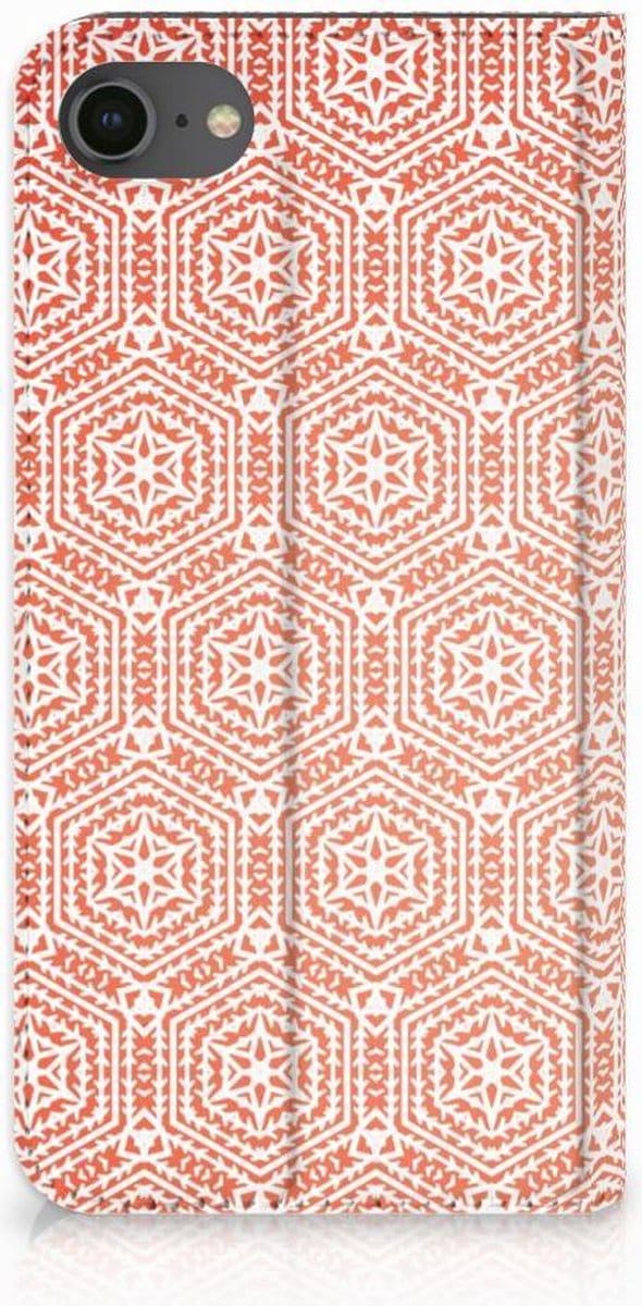 iPhone 7 | 8 | SE (2020) | SE (2022) Hoesje met Magneet Pattern Orange