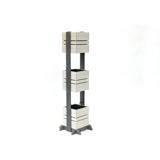 Westmann Maja Houten Plantenbak Pilaar 50x50x170 cm - Grijs