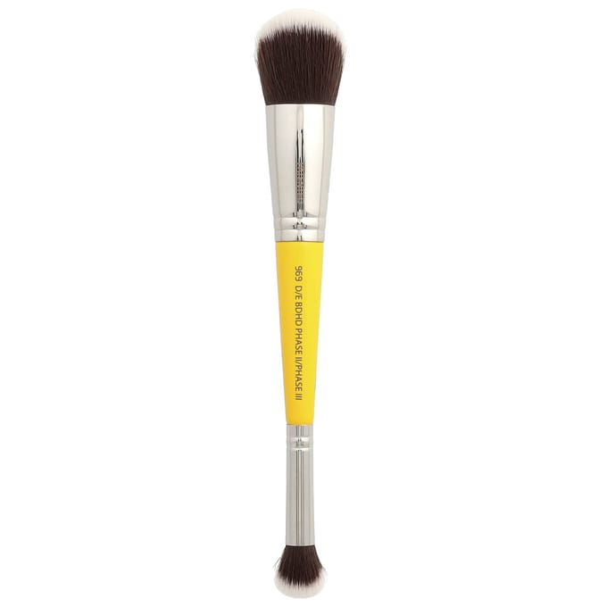 Bdellium Tools, Série Standard, Pinceau Double Embout, Visage 969, 1 Pinceau