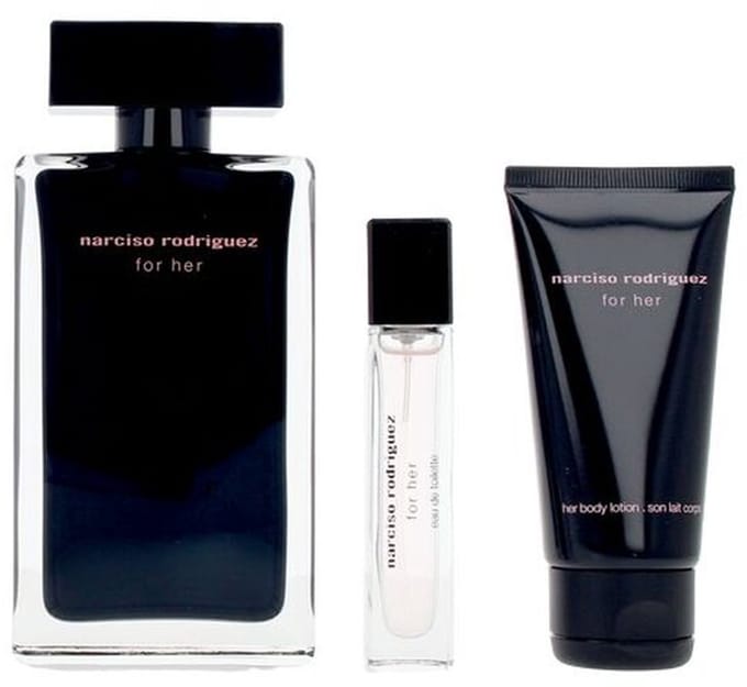 Parfumset voor Dames Narciso Rodriguez FOR HER EDT 3 Onderdelen