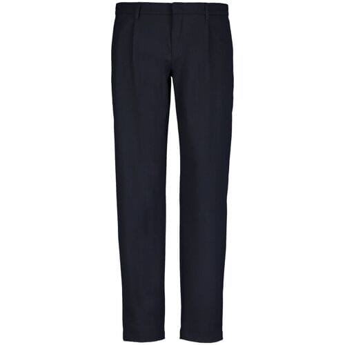 Roy Robson Broek Slim Fit Stretch Pleated Donker Blauw / male