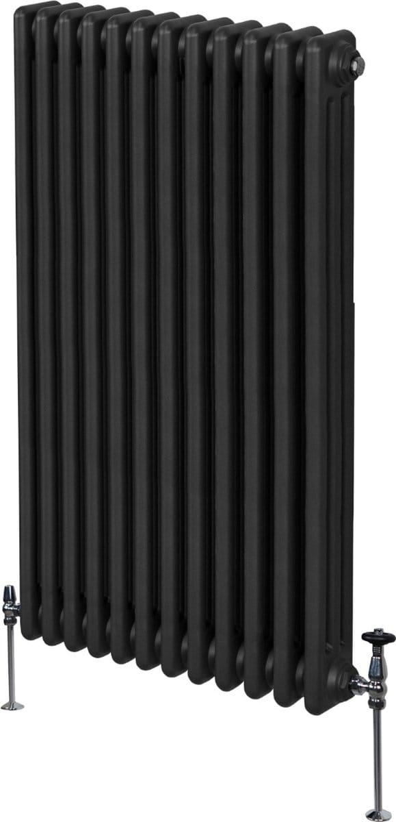 Verticale 3-kolomsradiator - zwart - 1500x562 mm - 7046 btu
