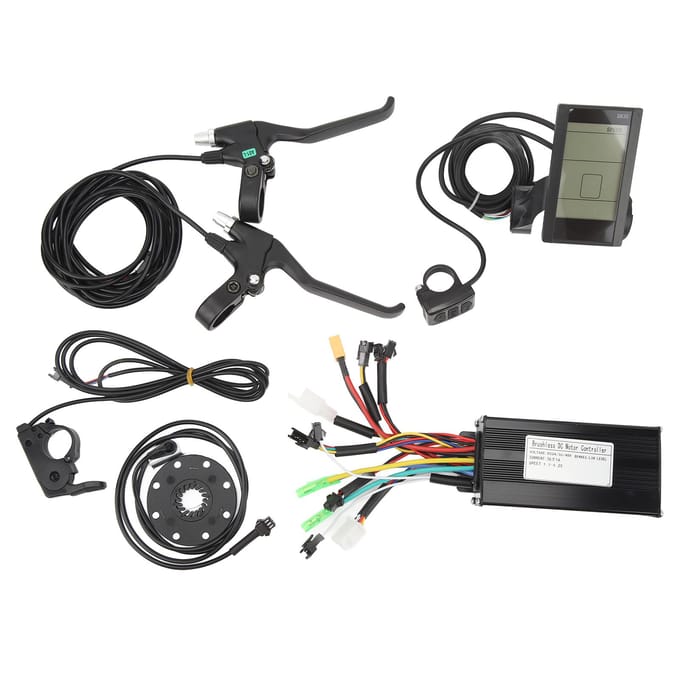26A DC 24V 36V 48V Controller met S830 Paneel Duimgas Krachtsensor Krachtremhendel gray
