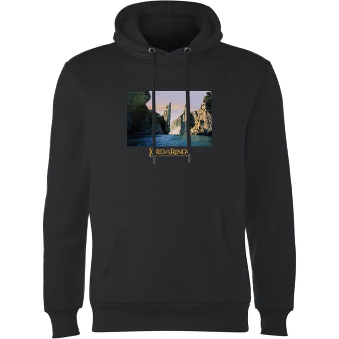 Lord Of The Rings Argonath Hoodie - Black - M