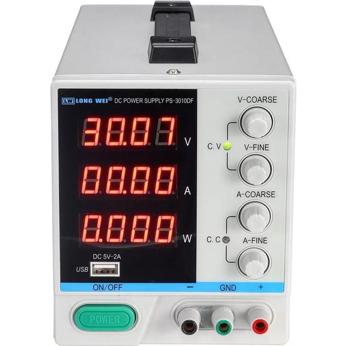 LONG WEI PS-3010DF 110V/220V 30V 10A Instelbare LED Digitale Display DC Voeding Schakelend UK Plug