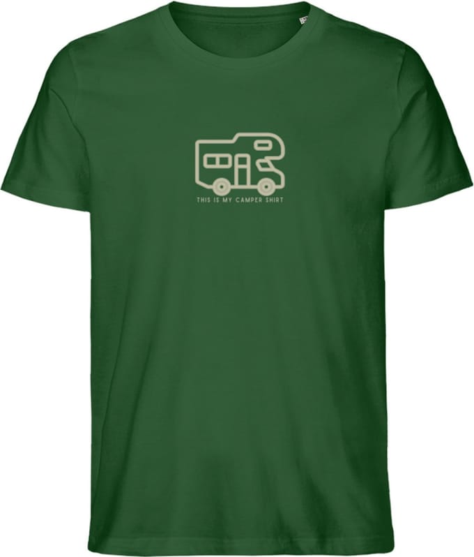 Grappig T Shirt Dames Heren - Camper - Kamperen - Vakantie - Groen - XL