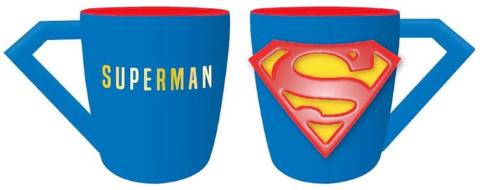 DC Comics - Superman Logo - 3D Mok - Rood en Blauw - 300ml