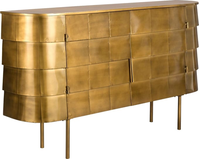 Dutchbone Hanna Dressoir/ Wandkast 117 cm - Goud