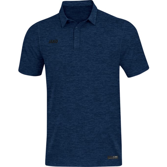 Jako Premium Basics Polo Heren - Marine Gemeleerd | Maat: S