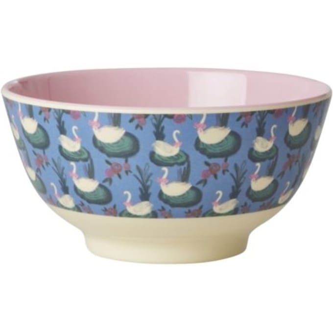Rice melamine kom medium swan lake
