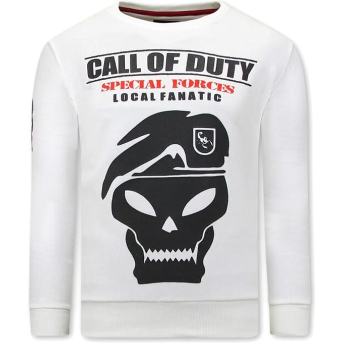 Heren Sweater met Print - Call Of Duty - Beige