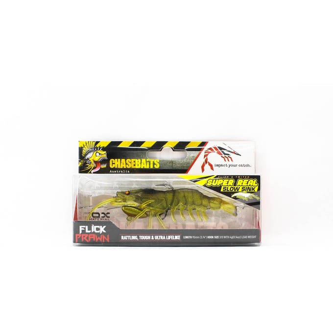 Chasebaits Flick Prawn 95 mm 4 gram Zinkende Lure 07 (8350)