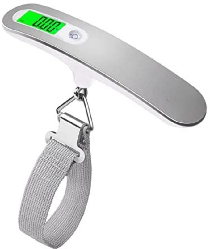 SCH® Bagageweegschaal - Weegschaal - Zilver - ‎6cm x 4cm x 16cm