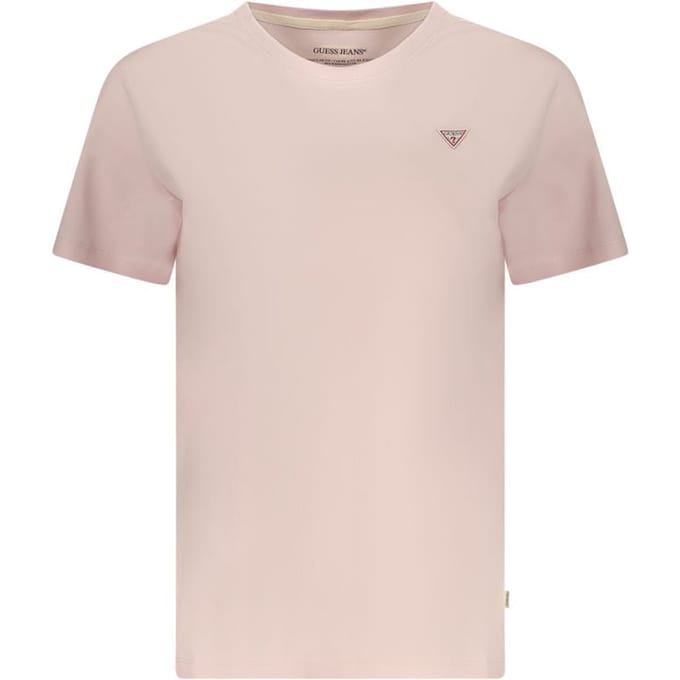 Guess Jeans Rosa Katoenen Dames T-Shirt