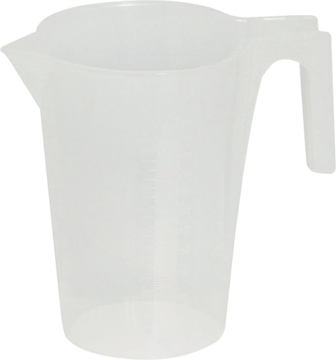 Silverline Maatbeker - 5 liter - Grote schenklip - Metrische schaalverdeling - Polyethyleen