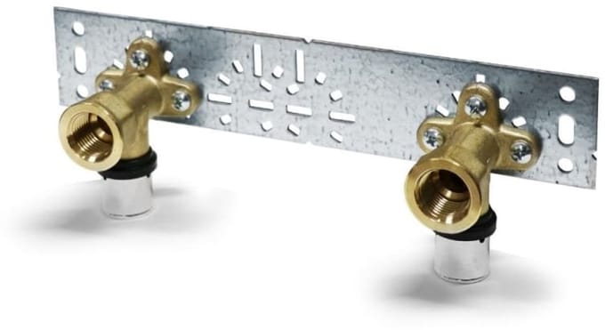 Persfitting Pers-Wandhoek 20 x 2 - 1/2" Montageplaat