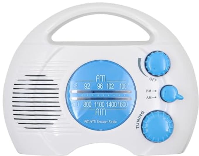 Draagbare Waterdichte Doucheradio met AM/FM Ontvangst
