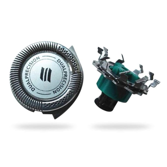 3 stuks vervangende meskoppen voor scheerapparaat, compatibel met Philips RQ11 Dual Precision 3Pcs gray