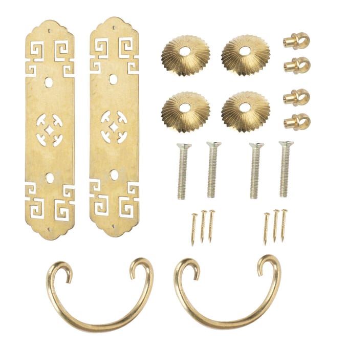 2 Sets Chinese Stijl Handvat Antiek Horizontaal Lade Boekenstandaard Garderobekast Deurhandvat