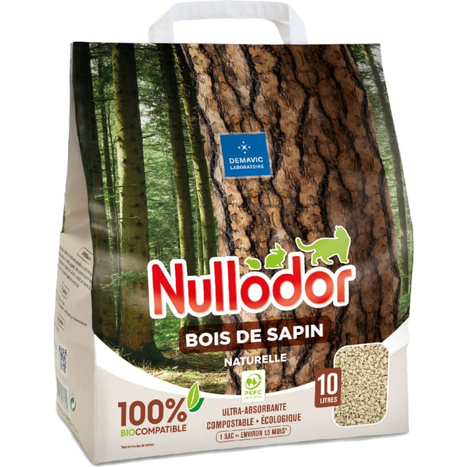 10l Bois De Sapin Nullodor Kattenbakvulling