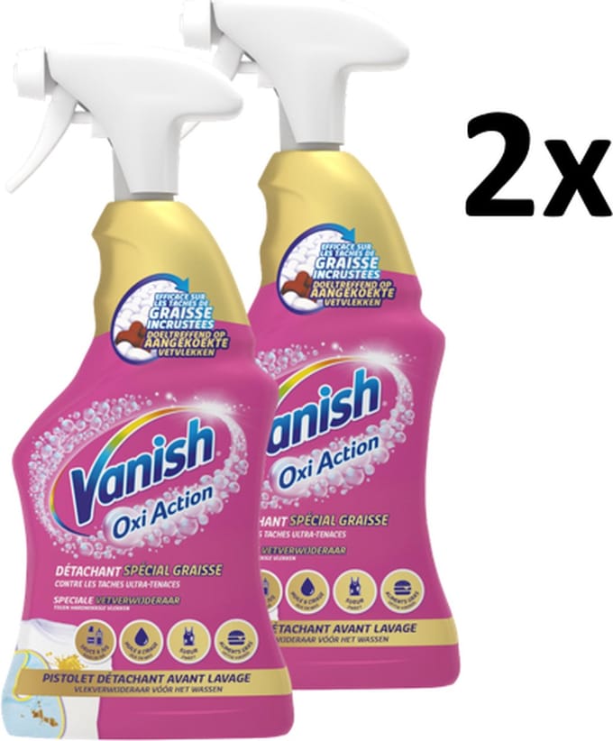 Vanish Gold Pink Spray Vlekkenverwijderaar - 2x500ml