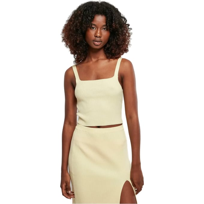 Vrouwen korte gebreide tanktop Urban Classics GT
