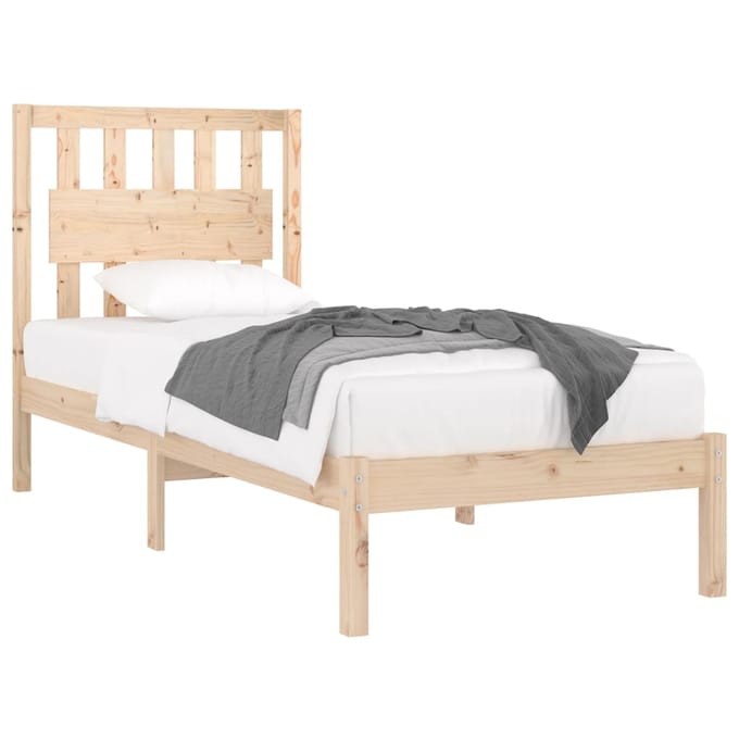 vidaXL - Bedframe - massief - grenenhout - 90x190 - cm