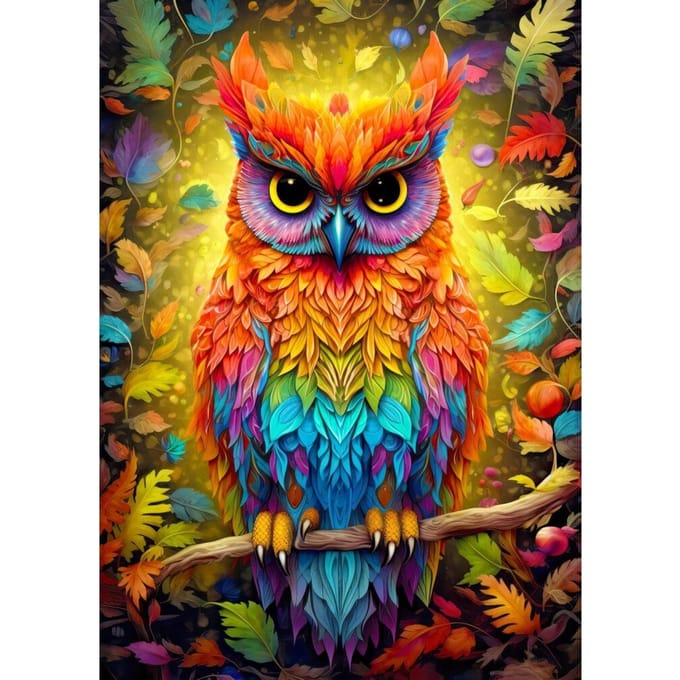 Enjoy Puzzle legpuzzel Autumnal Owl 1000 stukjes multicolor.