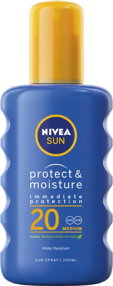 Nivea Sun Protect & Moisture 48h 20 SPF Medium 200ml