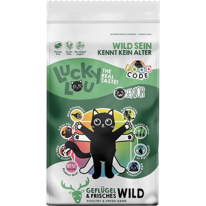 Lucky Lou Senior Gevogelte & Wild - Dubbelpak: 2 x 9 kg