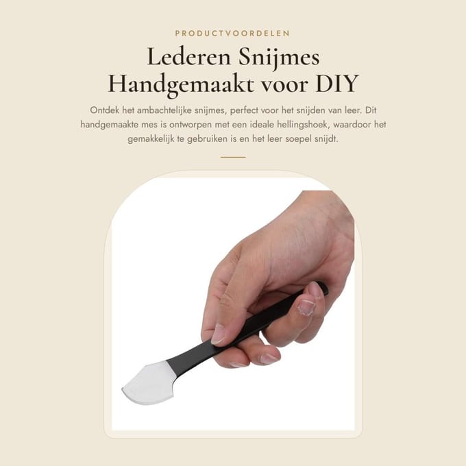 Dailygoods - Lederen Snijmes Handgemaakt voor DIY Projecten