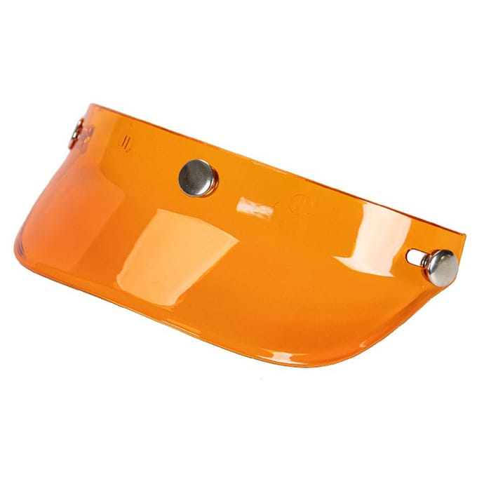 Universeel 3 Drukknoop Vizier Opklapbaar Windscherm voor Open Gezicht Motorhelm Orange orange